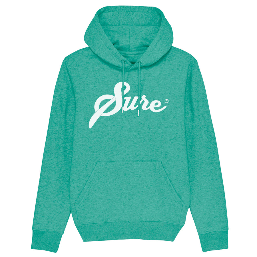 Hoodie Sure Cali. - Cyan Chiné